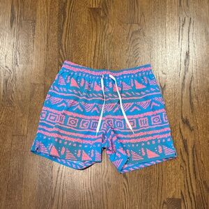 Chubbies Blue and Pink Swim Trunks